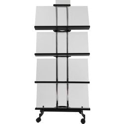 Portadepliant alba pur m acciaio argento nero