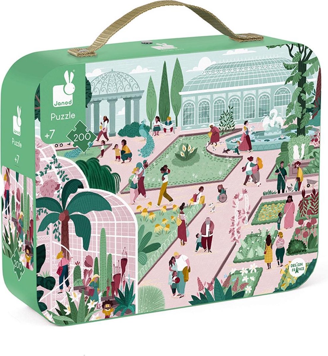 Janod - puzzle in cartone - giardino