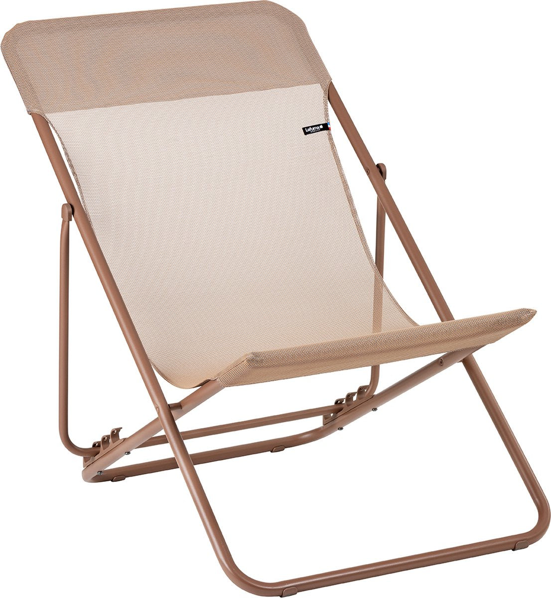 Lafuma maxi transat - silla de playa - plegable - ajustable - color block - canyon