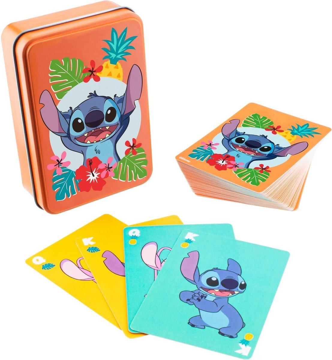 Paladone gioco di carte Disney Stitch - con scatola in metallo - per ramino, poker, blackjack