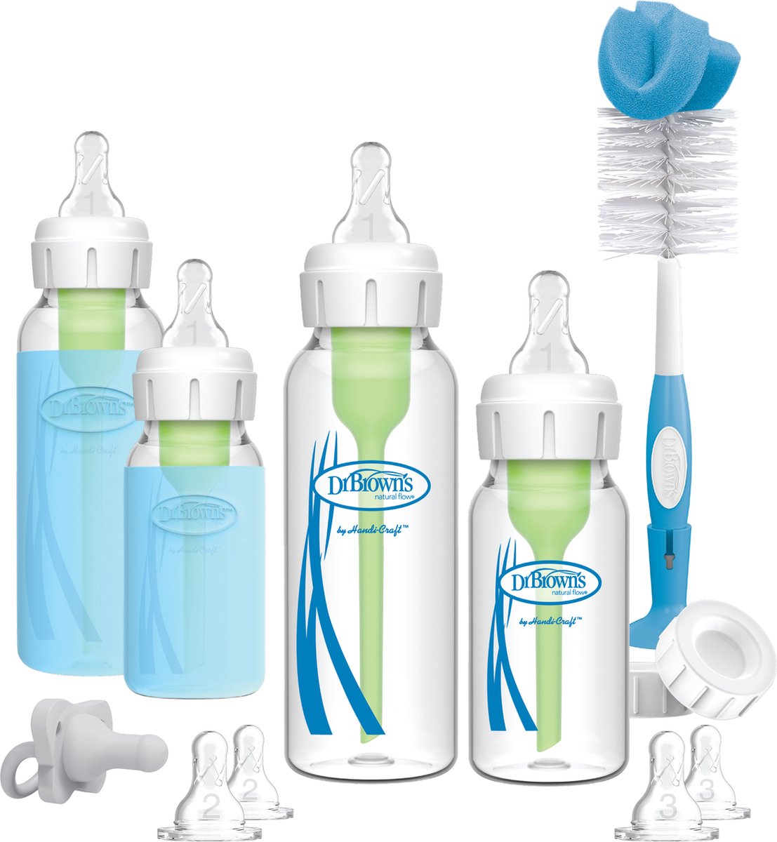 Dr. brown's options+ anti-colic giftset - smalle halsfles - glas