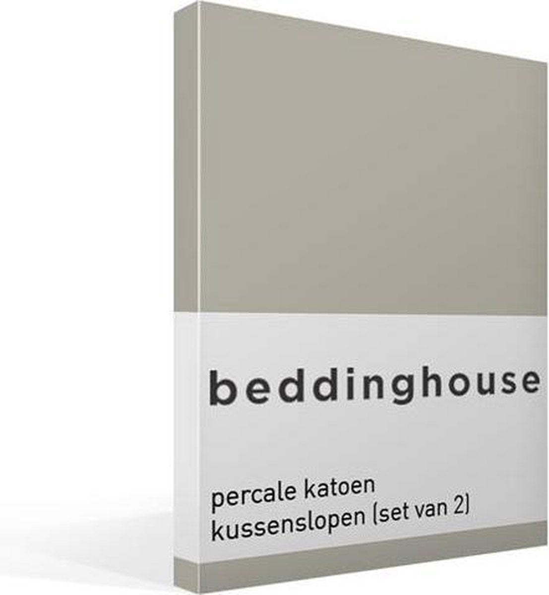 Beddinghouse - cotone percalle - federe - set da 2 - 60x70 cm - sabbia