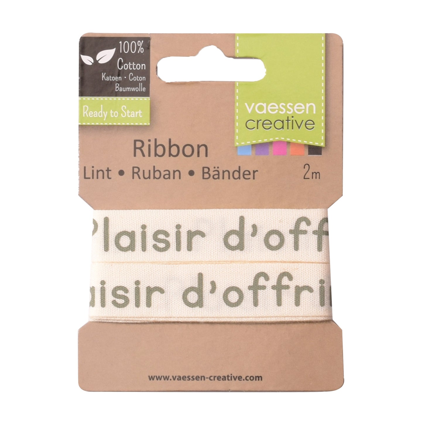 Vaessen creative • cinta 2mx15mm fr plaisir d'offrir