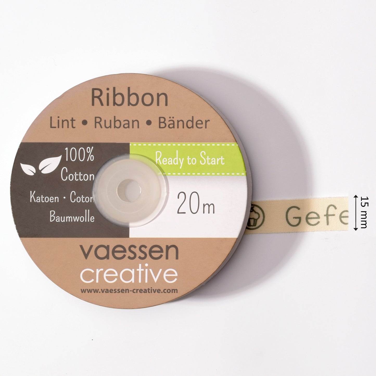 Vaessen creative • nastro 20mx15mm e congratulazioni