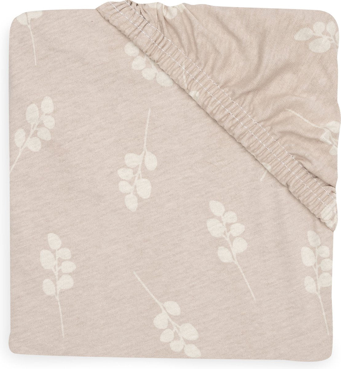 Jollein - sábana ajustable jersey 60x120cm - cuna, cama, cuna - ramita - rosa salvaje