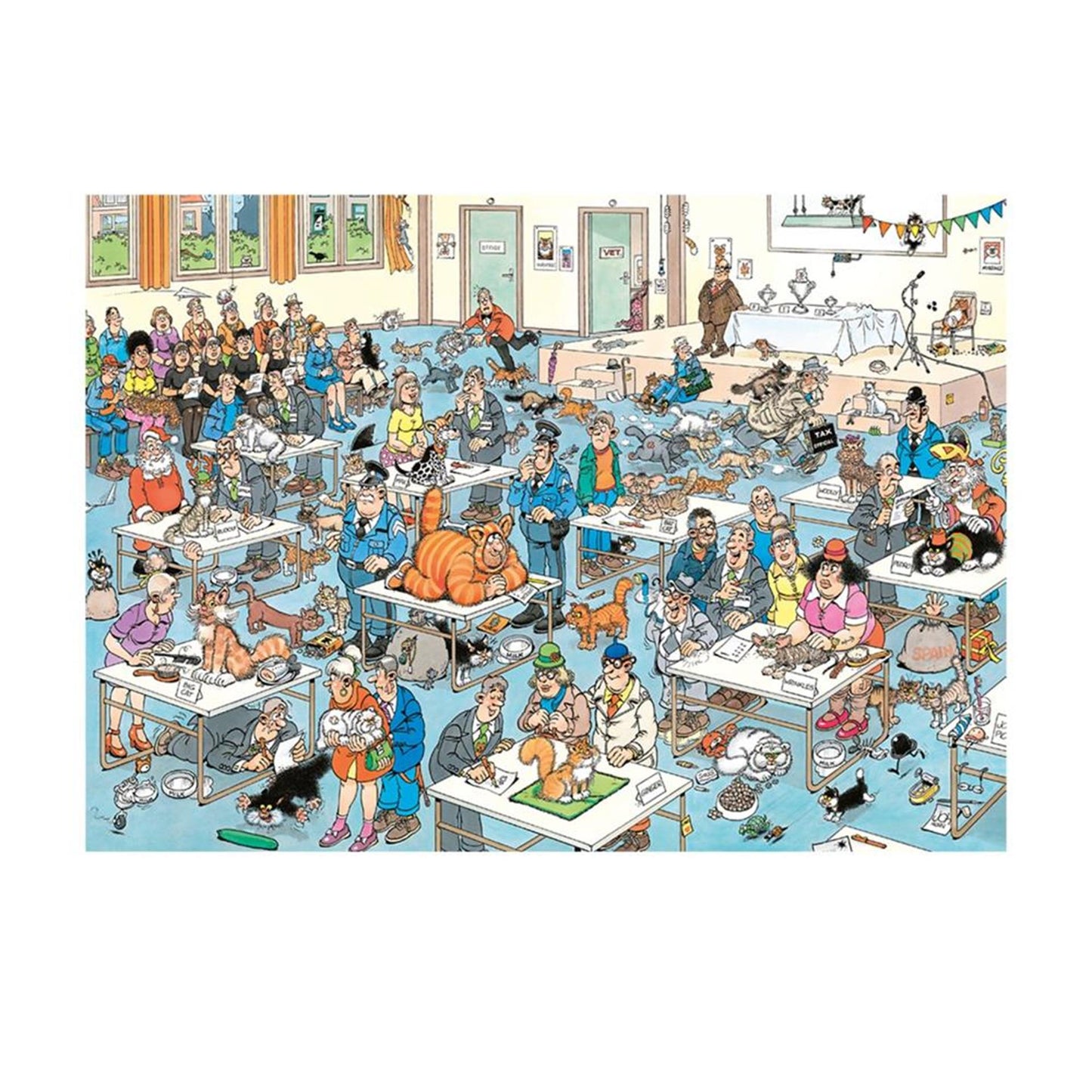 Jan Van Hastesten Jigsaw Puzzle Cat Show, 1000st.