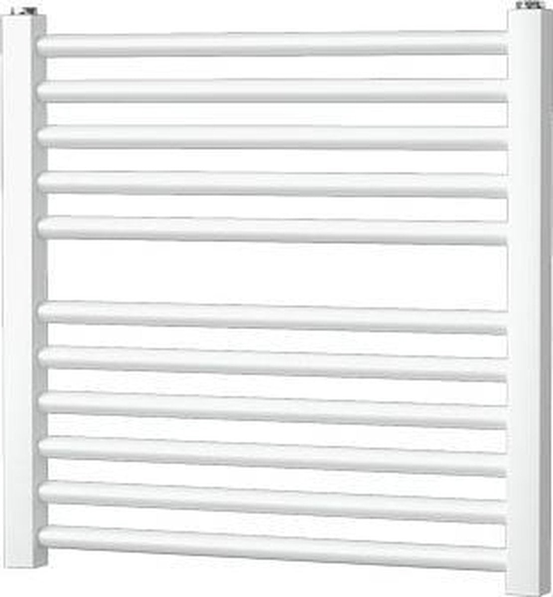 Plieger quadro designradiator - handdoekradiator - 48.5 cm x 50 cm - 204 watt - wit
