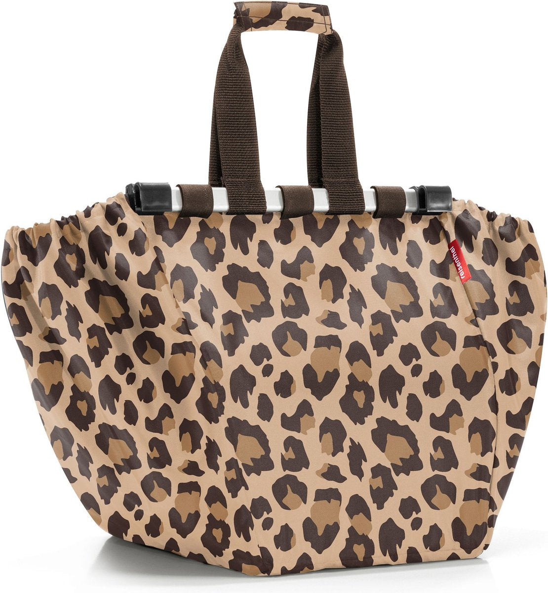 Bolsa shopper Reisenthel easyshopping para carrito de compras - 30l - marrón leo macchiato