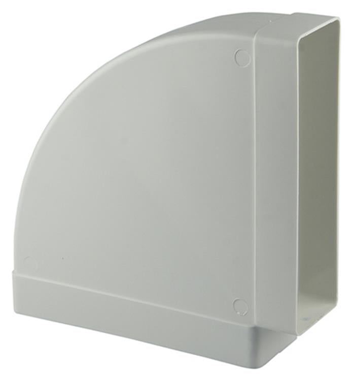 Renson 1006406 - Giunto angolare in PVC or.90° 7016 bianco 204x60mm | 3 pezzi