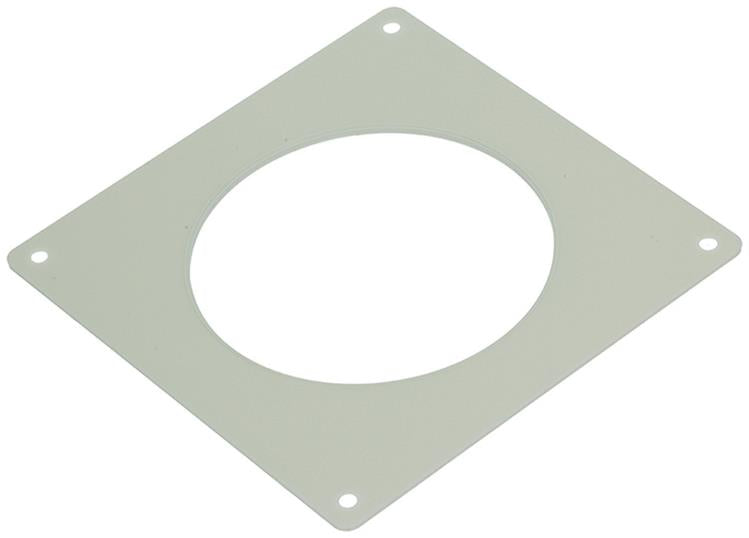 Renson 1006426 - juego de 2 placas de PVC 7031 blanco ø 100 | 5 piezas