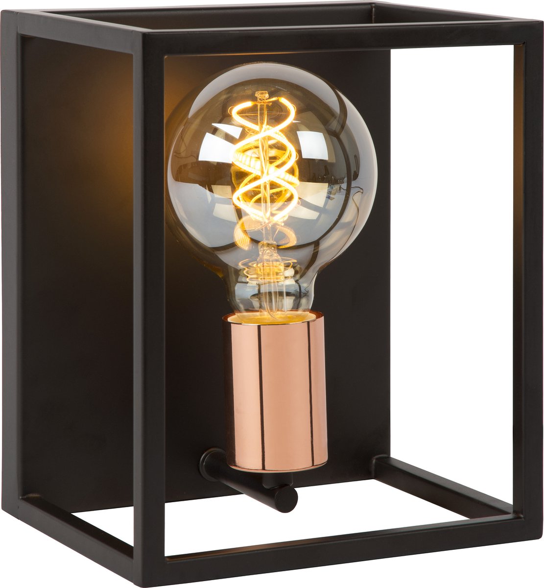 Lucide arthur - lampada da parete - 1xe27 - nera