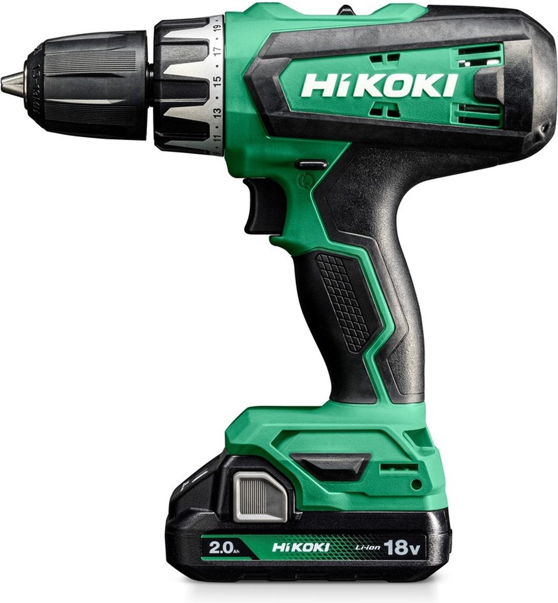 Hikoki accu klop- schroefboormachine 18v 2.0ah in koffer - dv18dfwcz