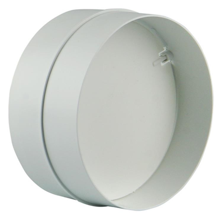 Renson 1008568 - Pieza de conexión de PVC + válvula antirretorno 7007 blanca diam. 125 mm | 2 piezas