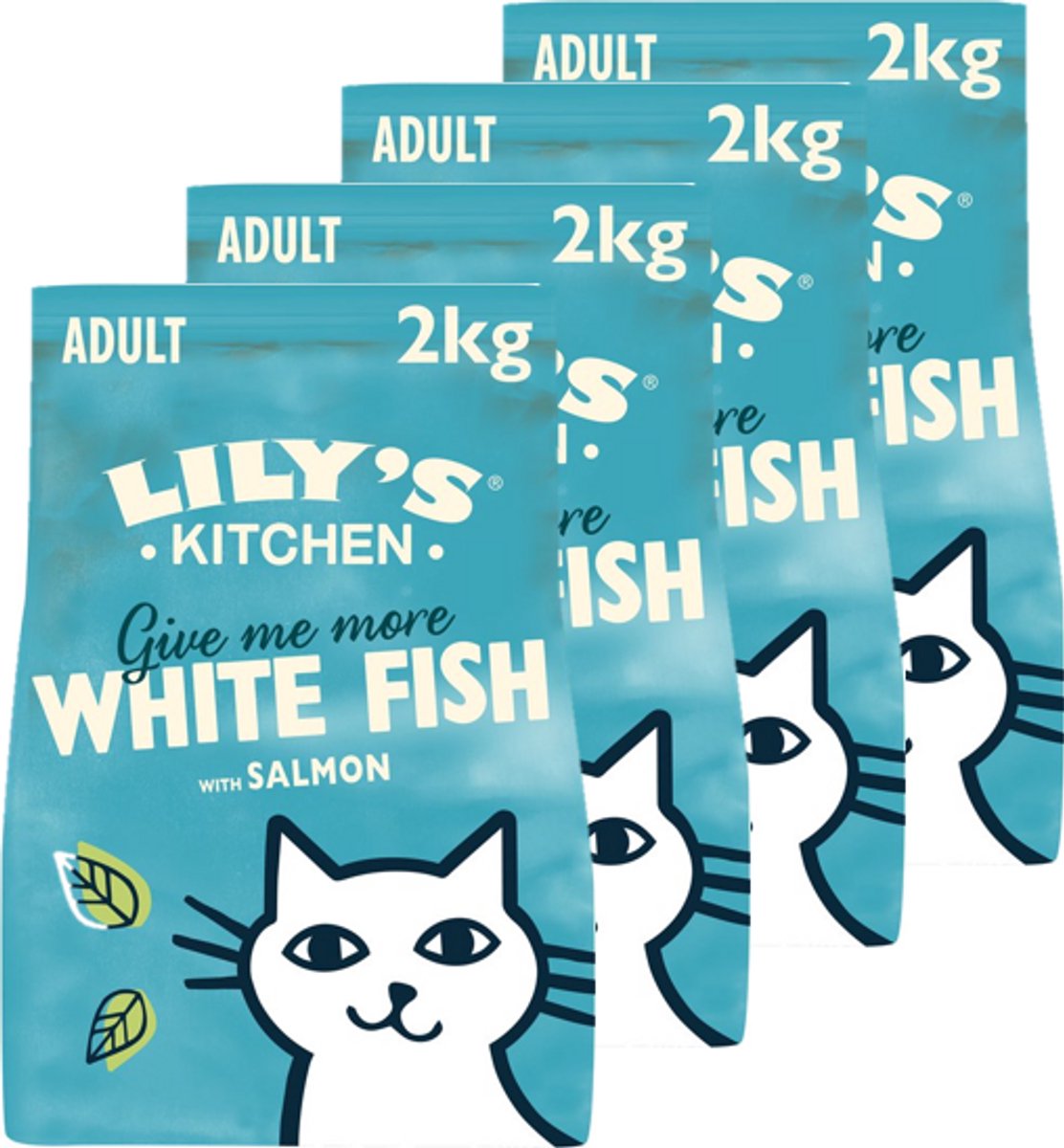 Lily's kitchen - comida para gatos - comida seca - pescado blanco con salmón - 4 x 2 kg