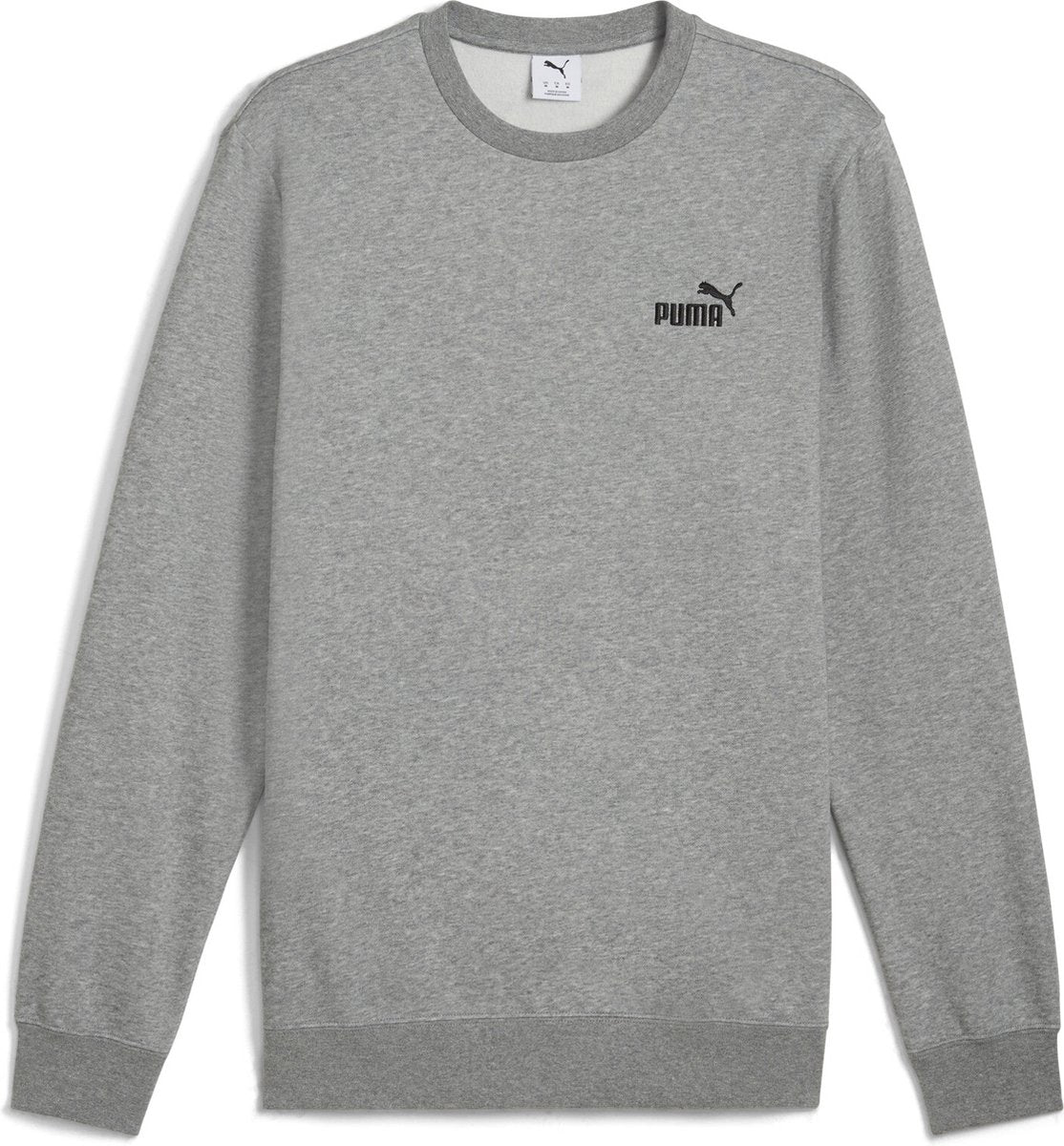 Puma ess small no. 1 logo crew fl unisex trui - medium gray heather
