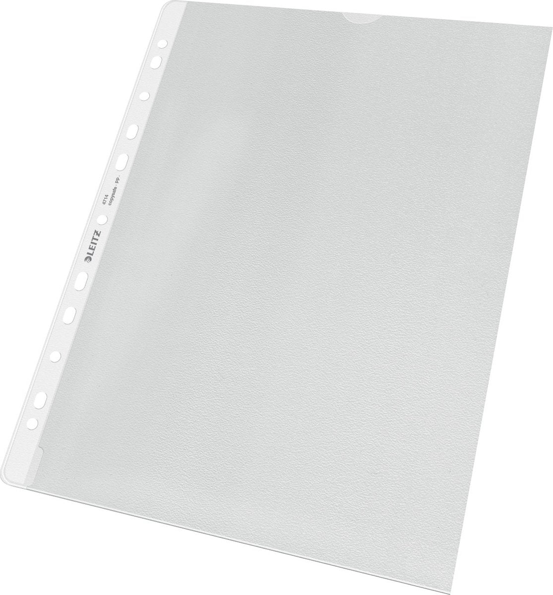 Borsa da esposizione Leitz premium a4 - 30% plastica riciclata - pp - 0,13 mm - 11 fori - 100 pezzi - trasparente