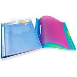 Snelhechter met 5 tabs rapesco 0668 a4+ kleurassortiment