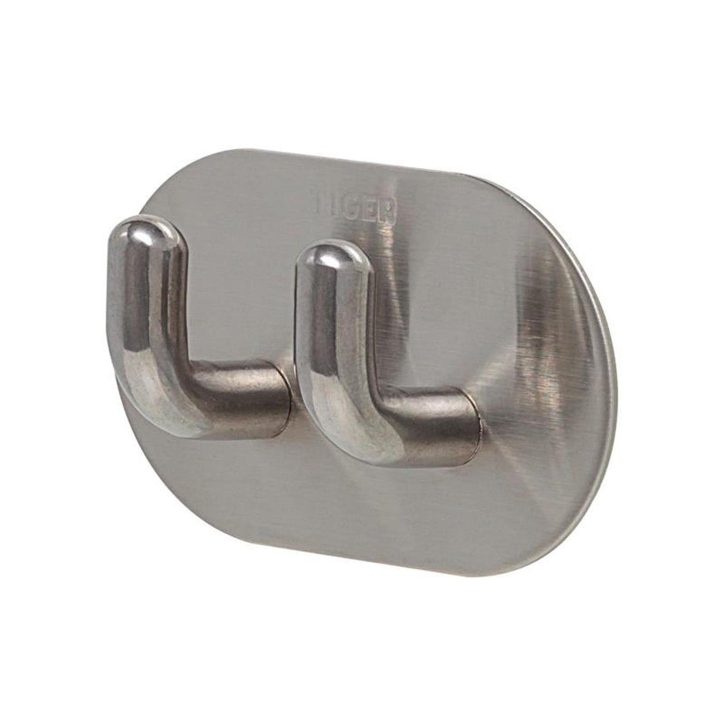 Gancho toallero Tiger rondo doble acero inoxidable