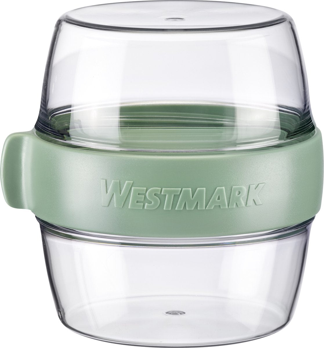 Westmark pocketbox maxi, práctica lata para llevar, ideal para yogur, fruta, snacks, 700 ml (2 x 350 ml), sin BPA, verde menta