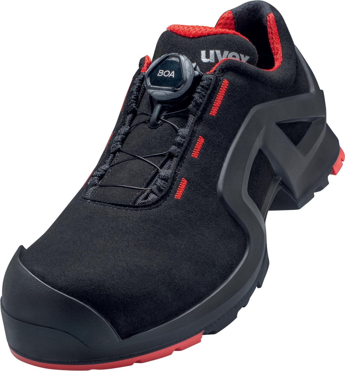 Uvex 6567 6567245 scarpe antinfortunistiche basse s3 misura scarpa (eu): 45 nero rosso 1 paio