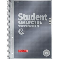 Blocco note marrone a4 grigio metallizzato