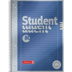 Blocco note marrone a4 blu metallizzato