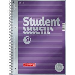 Notepad brown a4 metallic purple