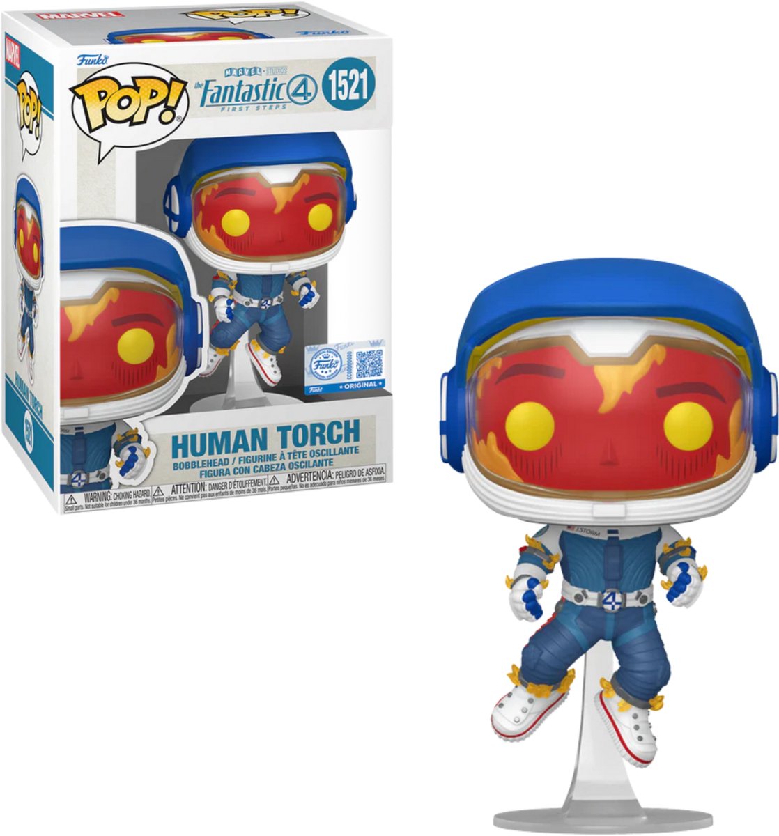 Funko pop! fantastic 4: first steps - human torch #1521 special edition exclusive