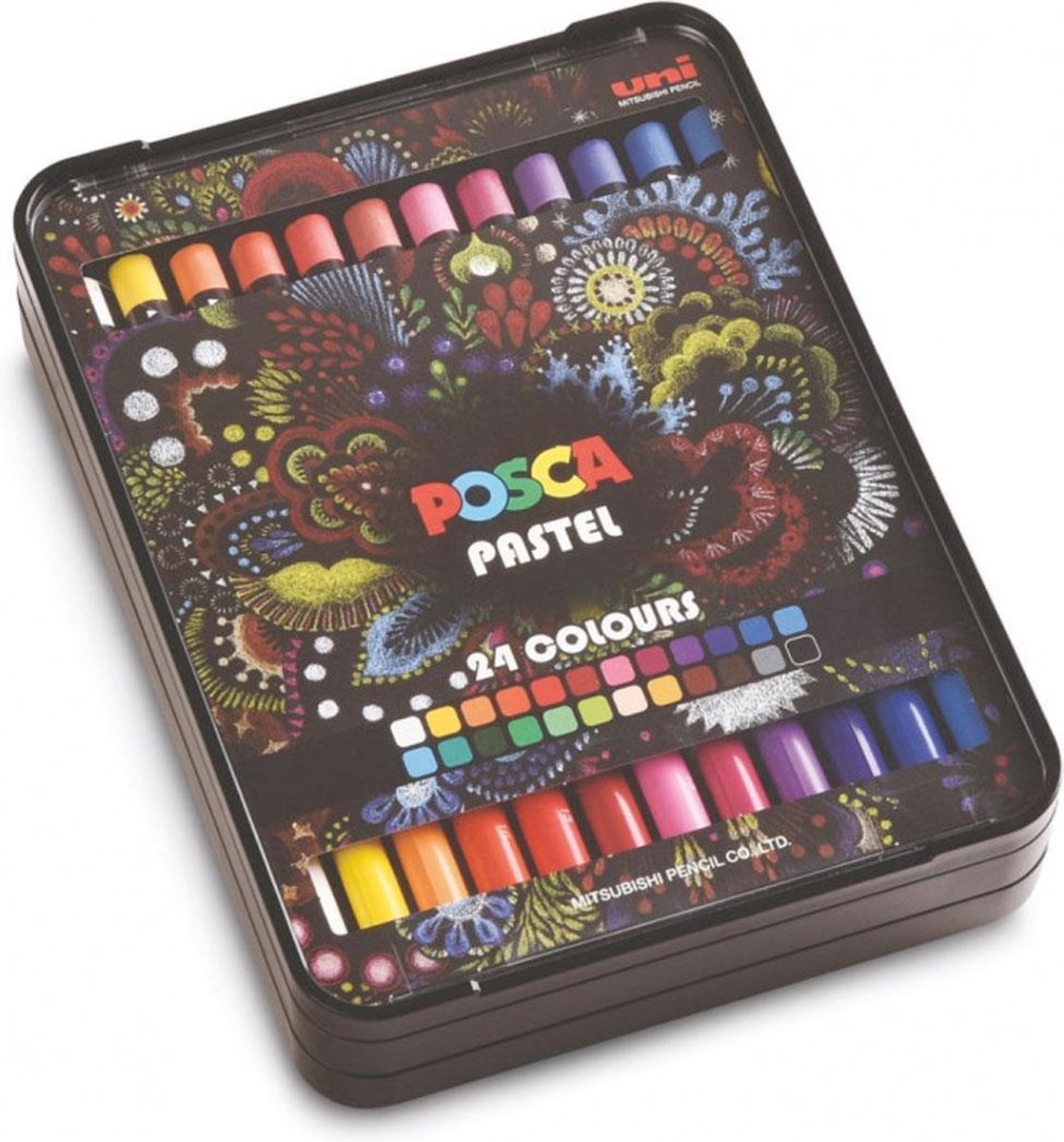 Set di gessetti Posca 24 pezzi – pastelli creativi per bambini e adulti.
