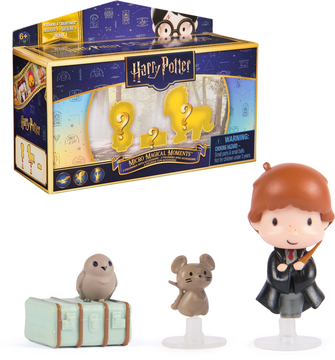 Mondo magico - Harry Potter - Micro Momenti Magici serie 3 - Confezione da 2 personaggi (gli stili variano) - Figure da gioco
