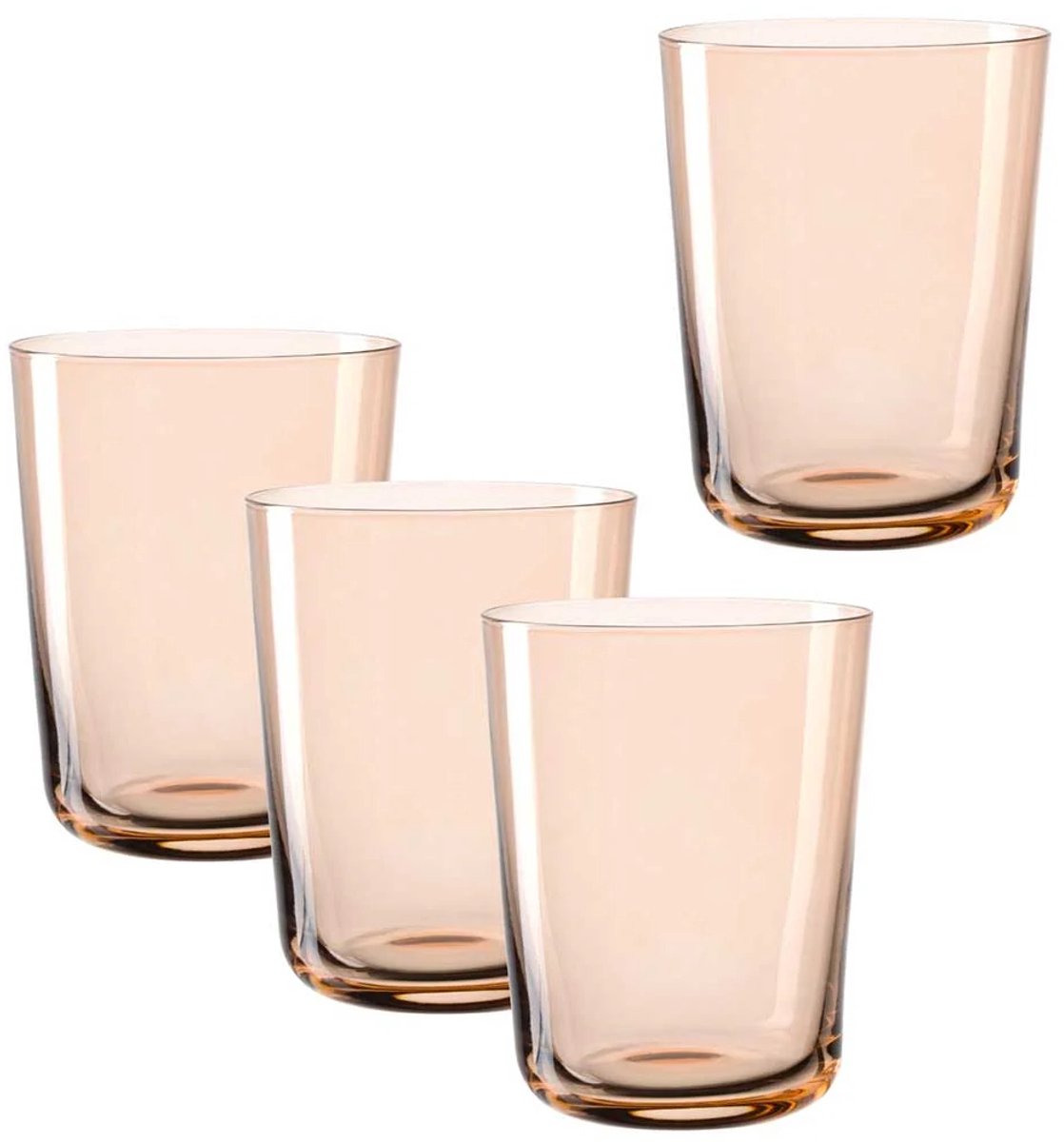 Leonardo bicchiere leggero 330 ml cachi - set 4