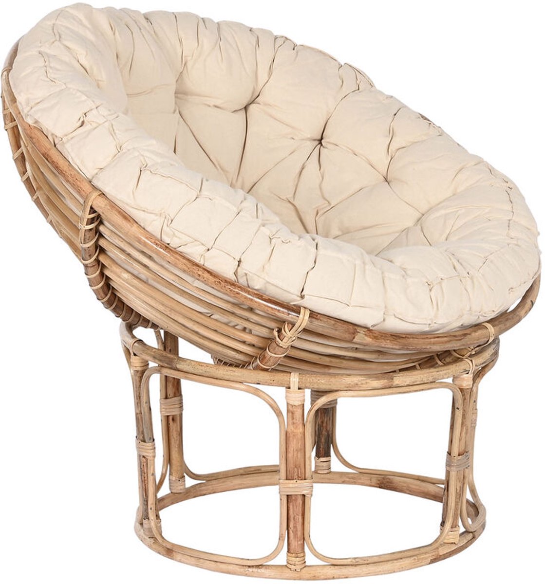 Home esprit trädgårdsstol bambù rattan 91 x 65 x 81 cm