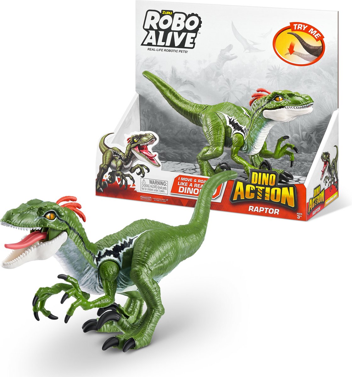 Robo Alive Dino Action Raptor de Zuru