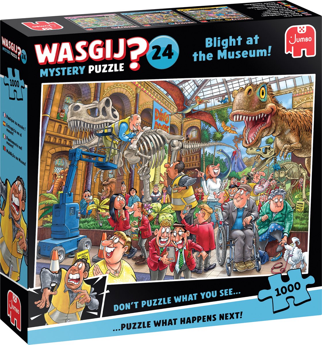 Puzzle Jumbo Wasgij Mystery 24 - Panico nel museo!, 1000 pezzi.