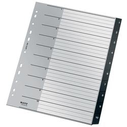 Leitz recycle indice 1208 a4 maxi co2 neutro nero 10 tabs 11 fori 90% riciclato