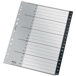 Leitz recycle indice 1207 a4 maxi co2 neutro nero 20 tabs 11 fori 90% riciclato