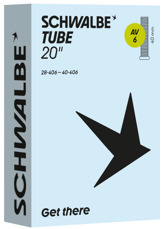 Cámara de aire Schwalbe av6 20 28 40-406 av 40mm