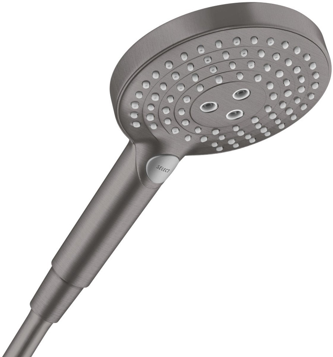 Doccetta Hansgrohe Raindance Select S 120 3jet cromo nero spazzolato