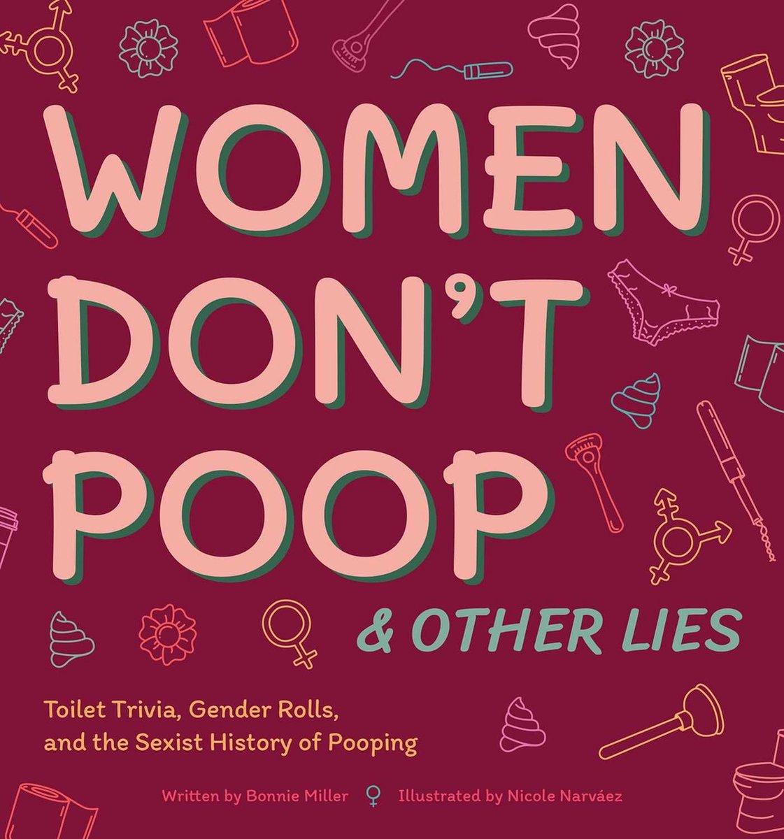 Libri da bagno illustrati: le donne non cagano altre bugie
