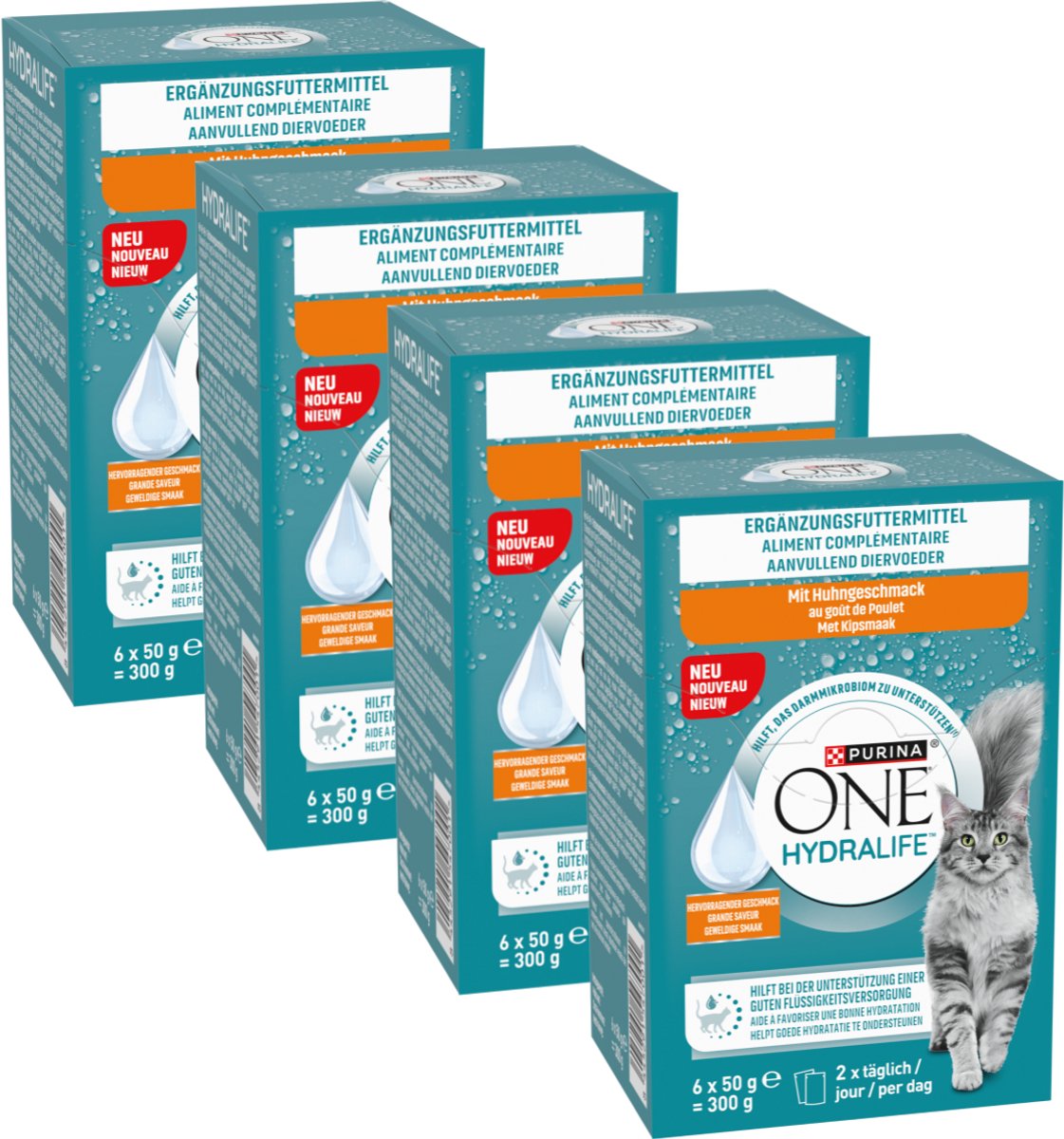 Purina one hydralife - cibo umido per gatti - pollo - 24 x 50 g