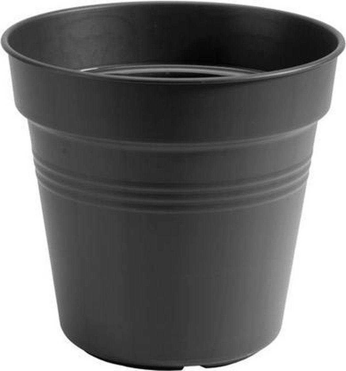 Elho green basics vaso da coltivazione 27 - vaso da coltivazione per interni ed esterni - ø 27,0 x h 24,7 cm - living black