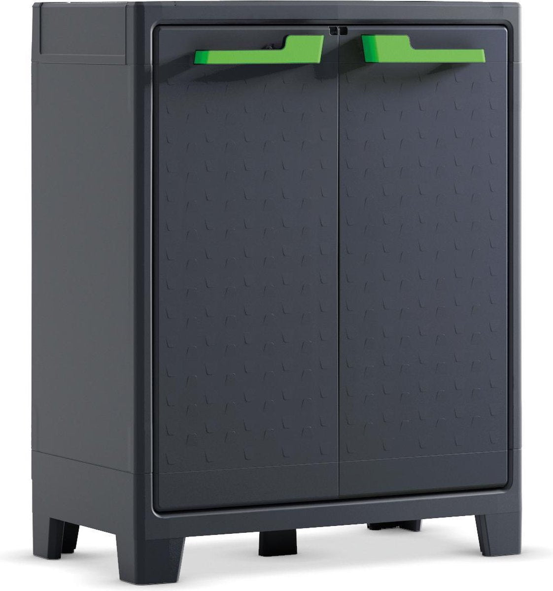 Mobile basso Keter moby - 2 ripiani - 80x44x100 cm - antracite