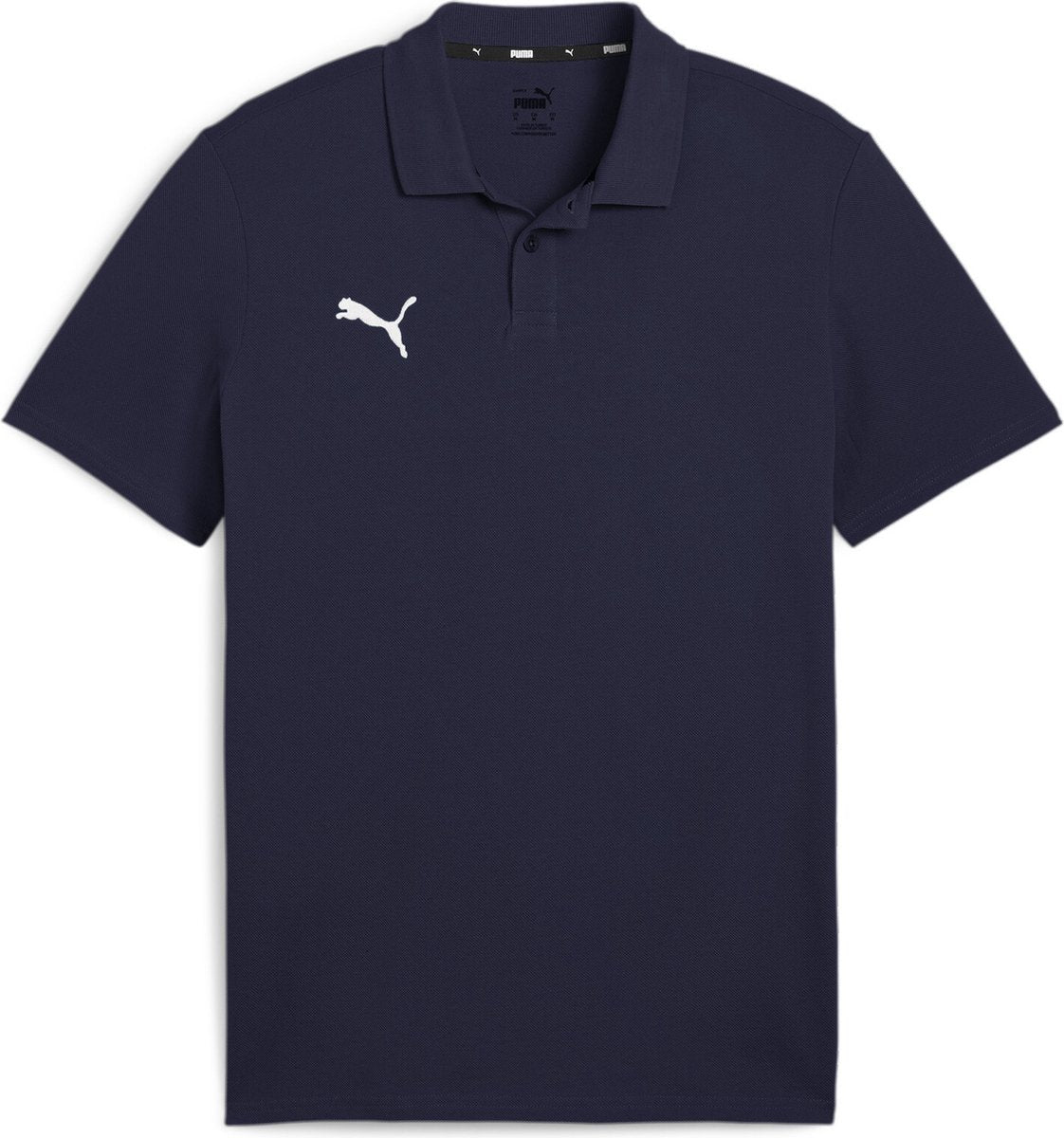 Puma teamgoal casuals polo heren sportshirt - navy- white