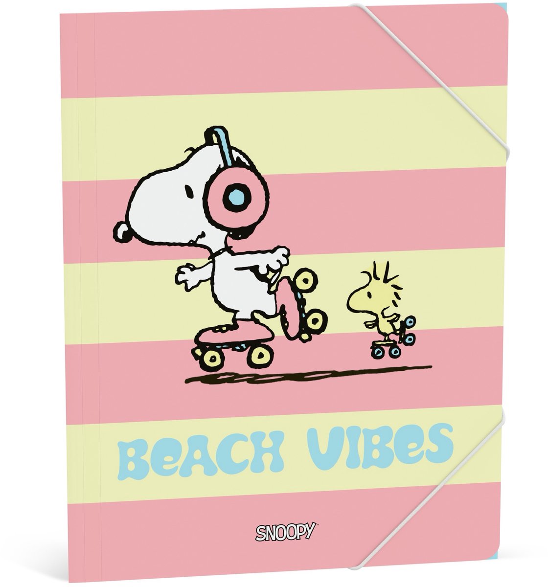 Carpeta elasto Snoopy - rosa