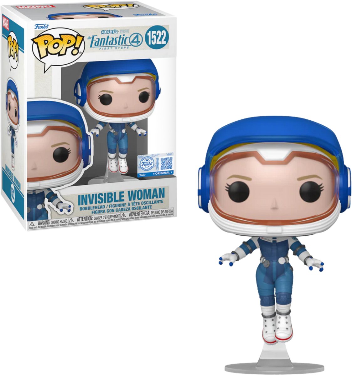 Funko pop 4 fantásticos: mujer invisible - pop #1522