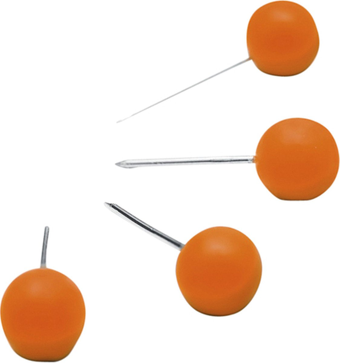 Chinchetas Nobo para tablero de notas - 100 piezas - naranja