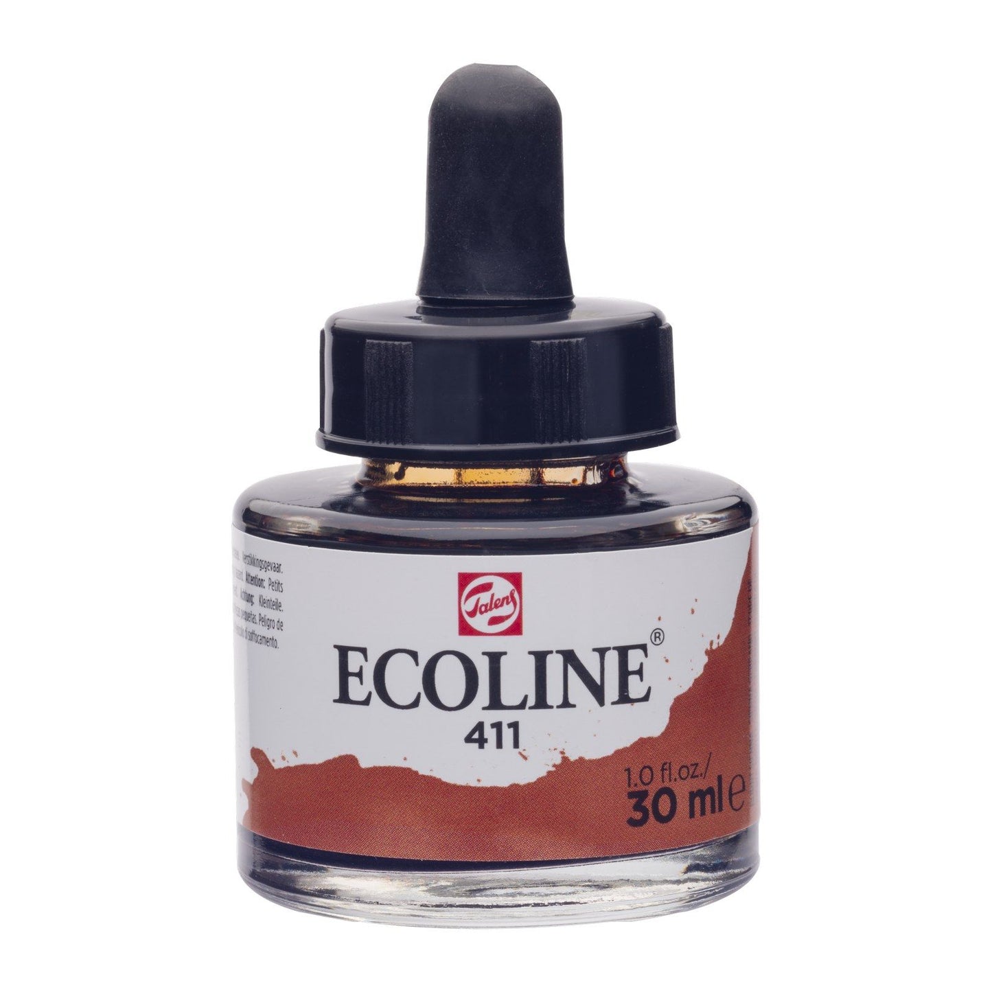 Ecoline • flacone acquerello liquido 30ml terra di Siena bruciata 411