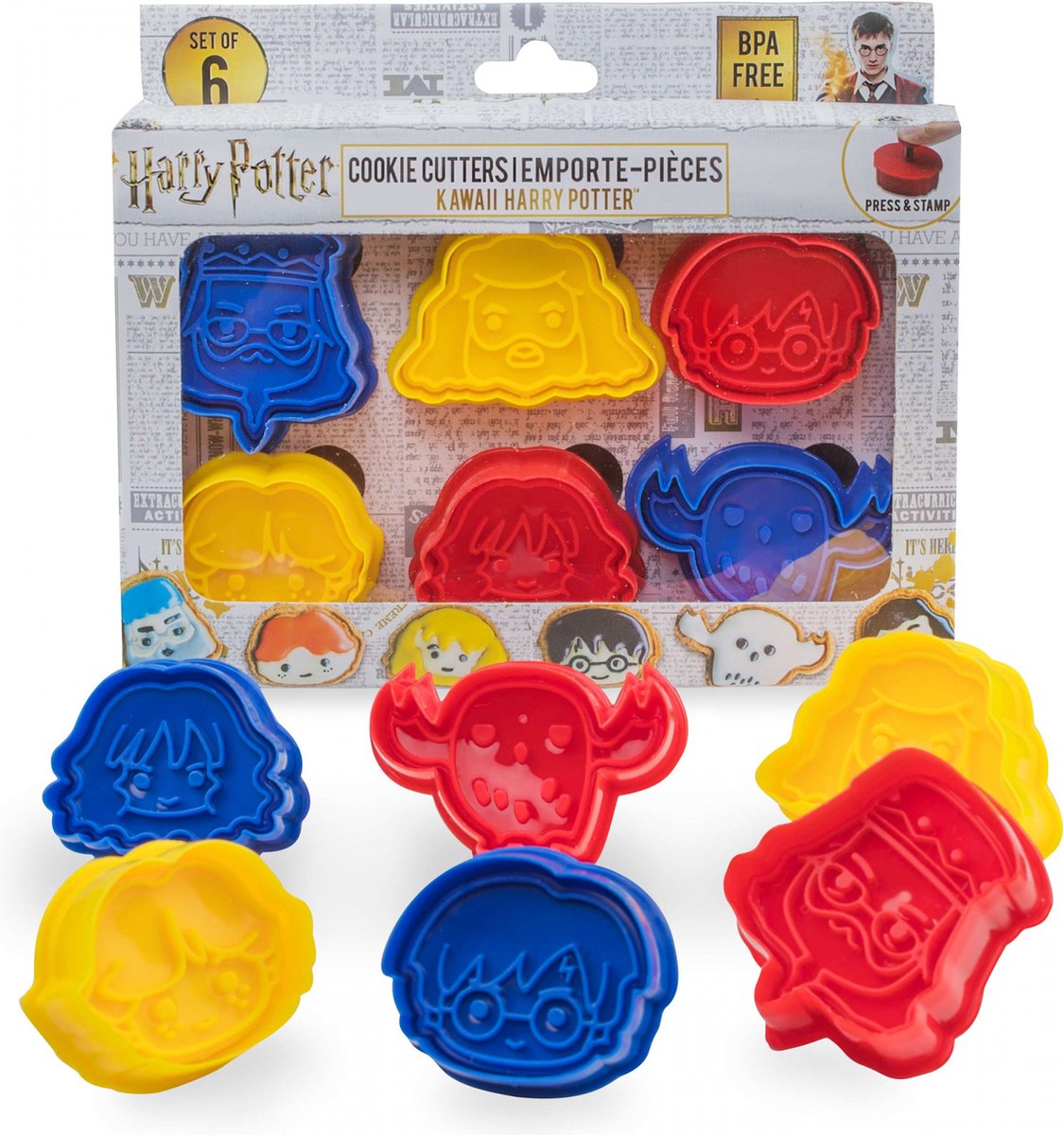 Cinereplicas formine per biscotti harry potter kawaii multicolori