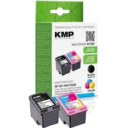 Cartucho de tinta kmp hp 301 negro, cian, magenta, amarillo