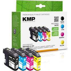 Cartucho de tinta kmp brother lc-223 negro, cian, magenta, amarillo
